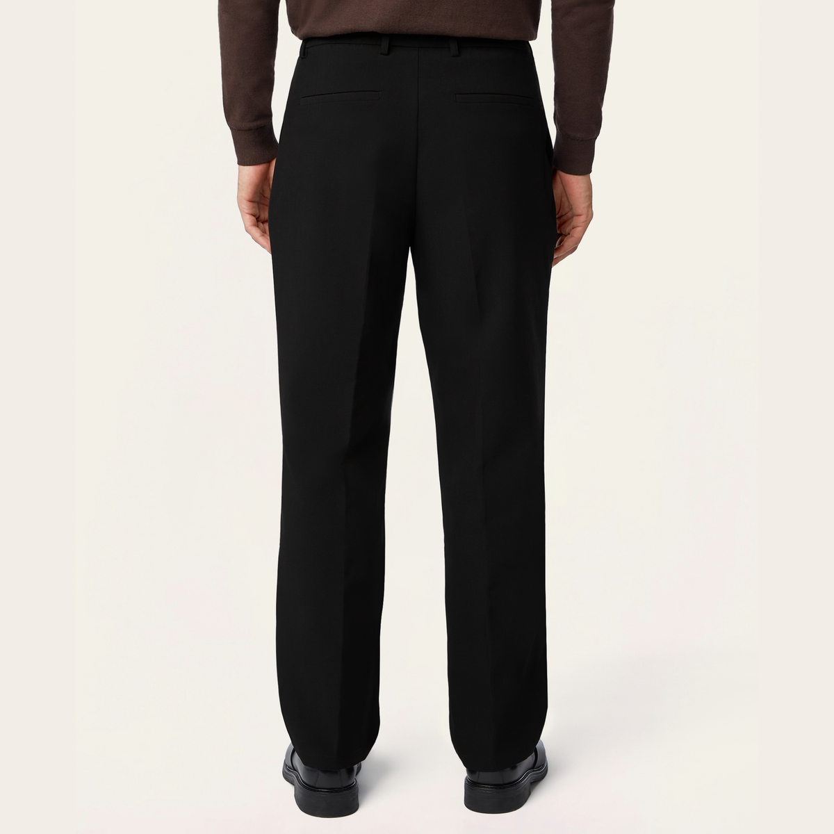 Straight Travel Pants Black