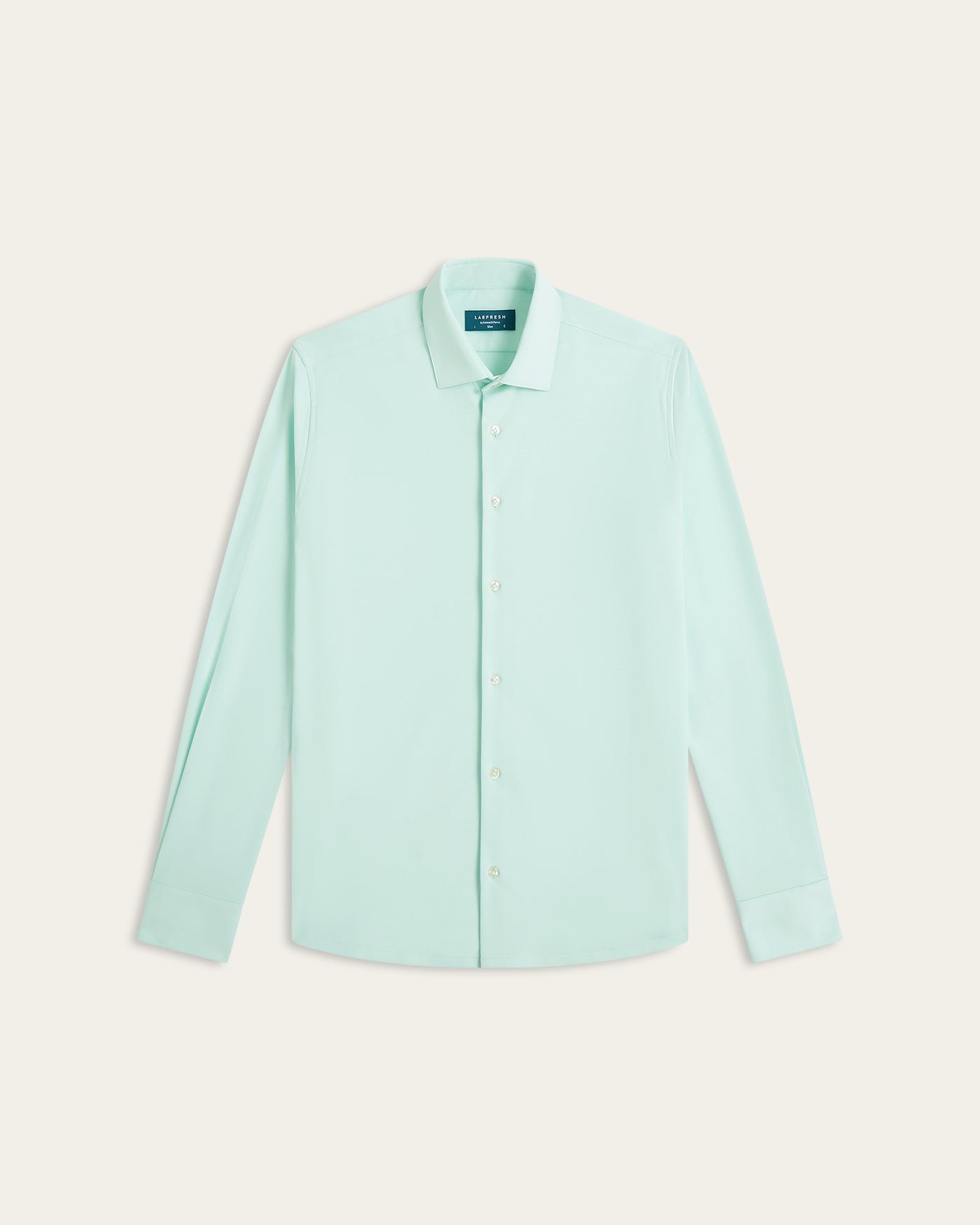 Knitted non-iron shirt Jade Green