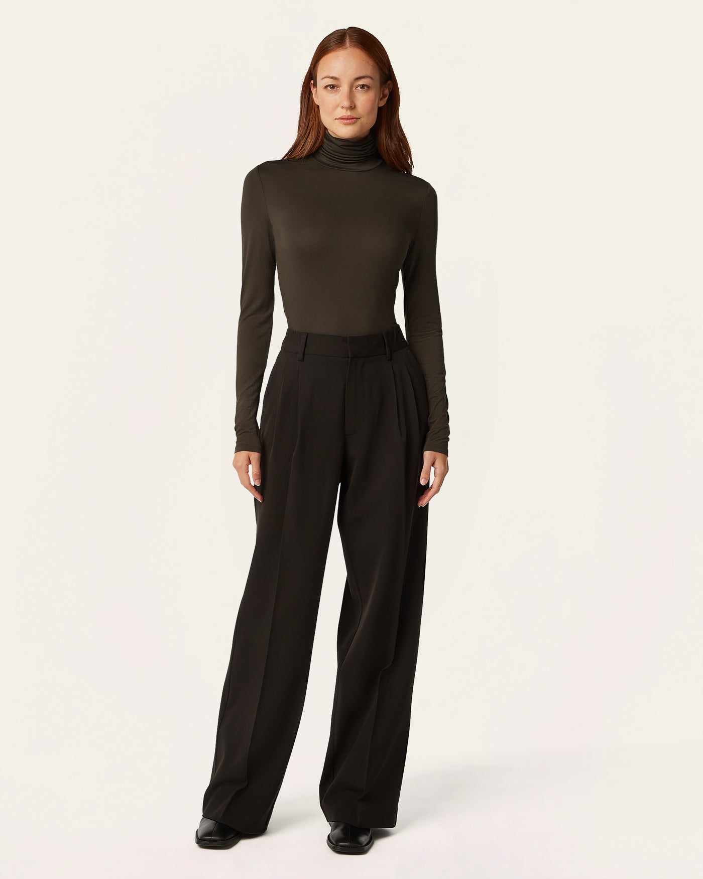 Turtleneck Knit - Dark Brown
