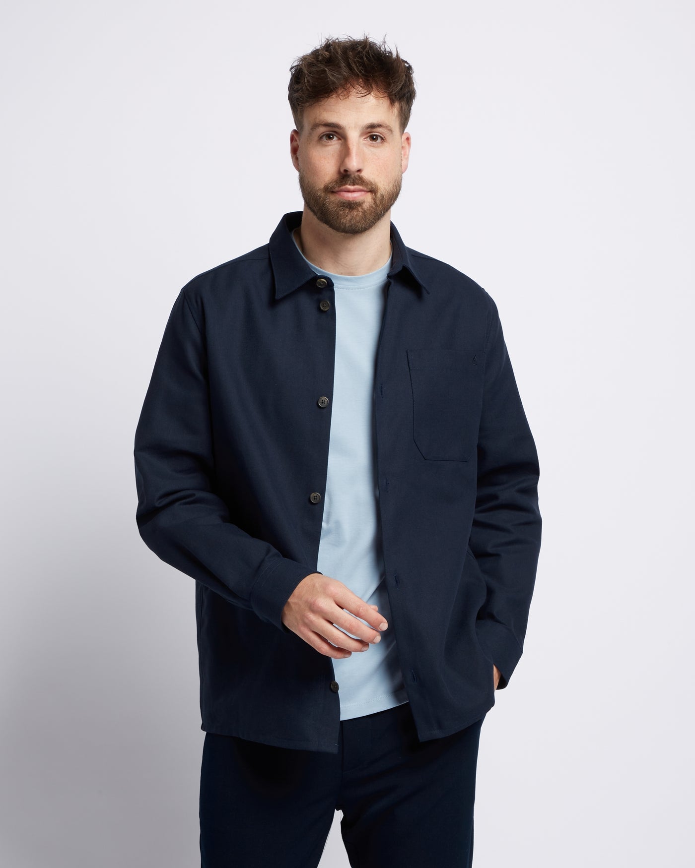 Overshirt & Knitted non-iron shirt bundle