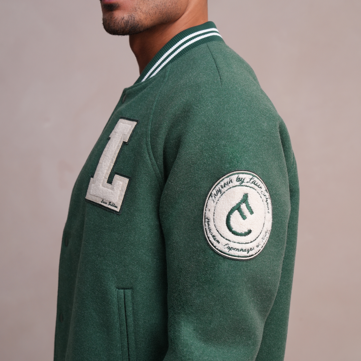 Varsity Jacket Dark Green