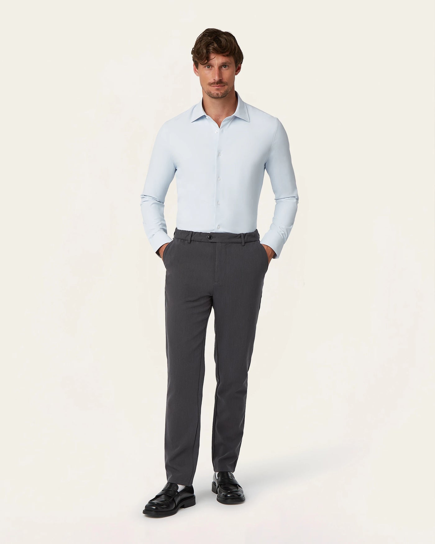 Regular Classic Pants Dark Grey