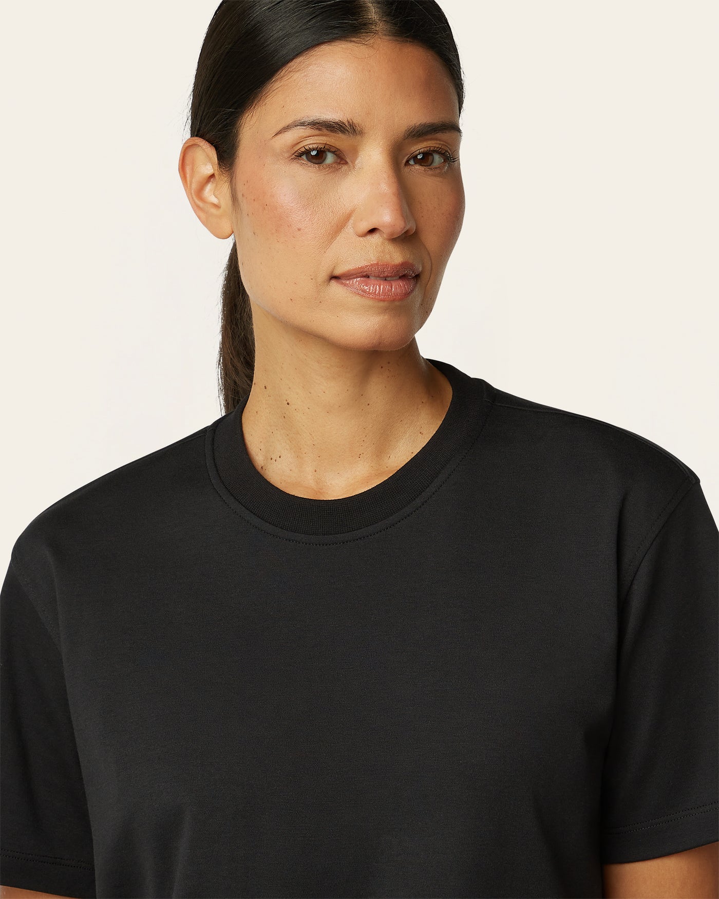 Interlock Boxy T-shirt - Black