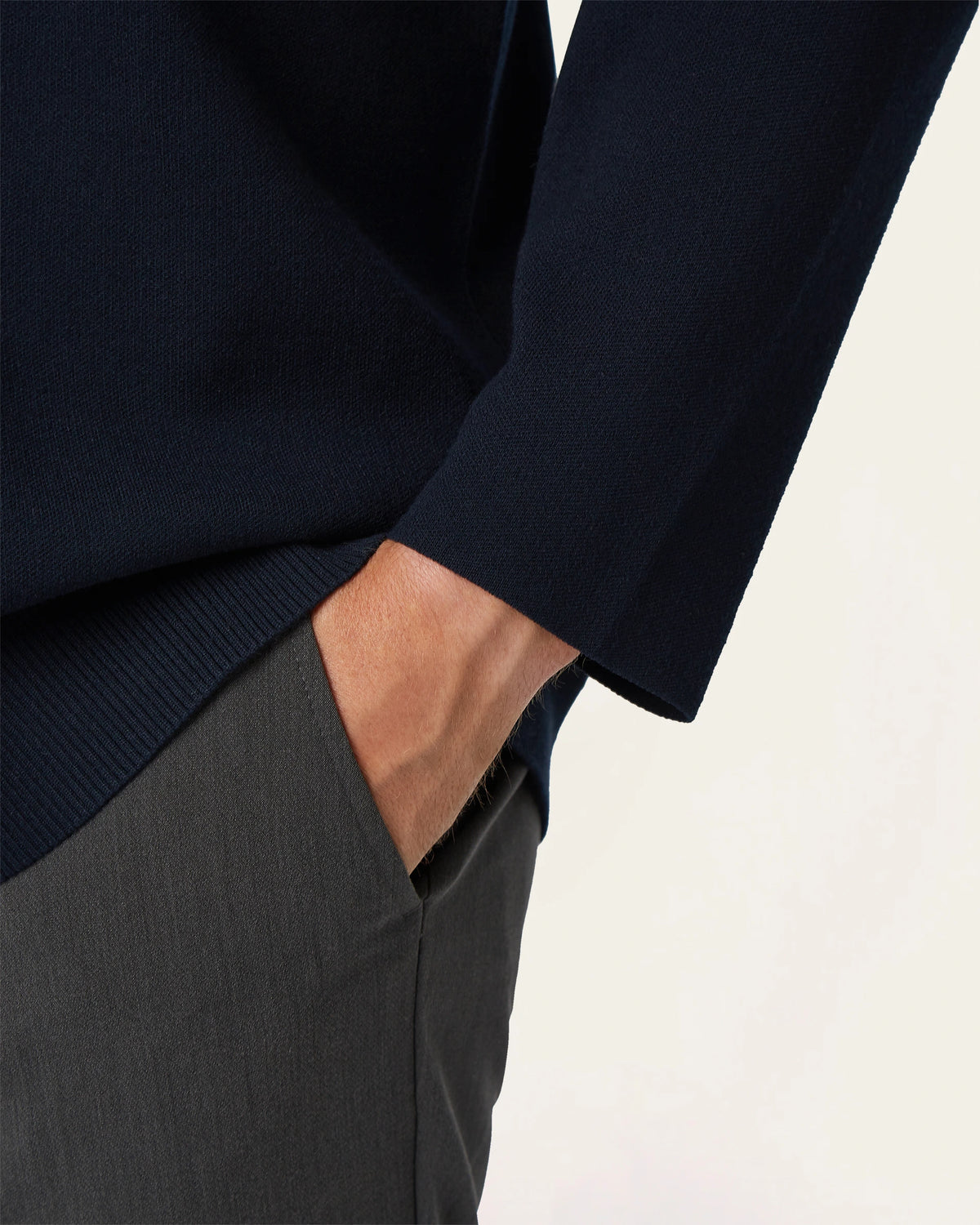 Jacquard Cardigan Navy